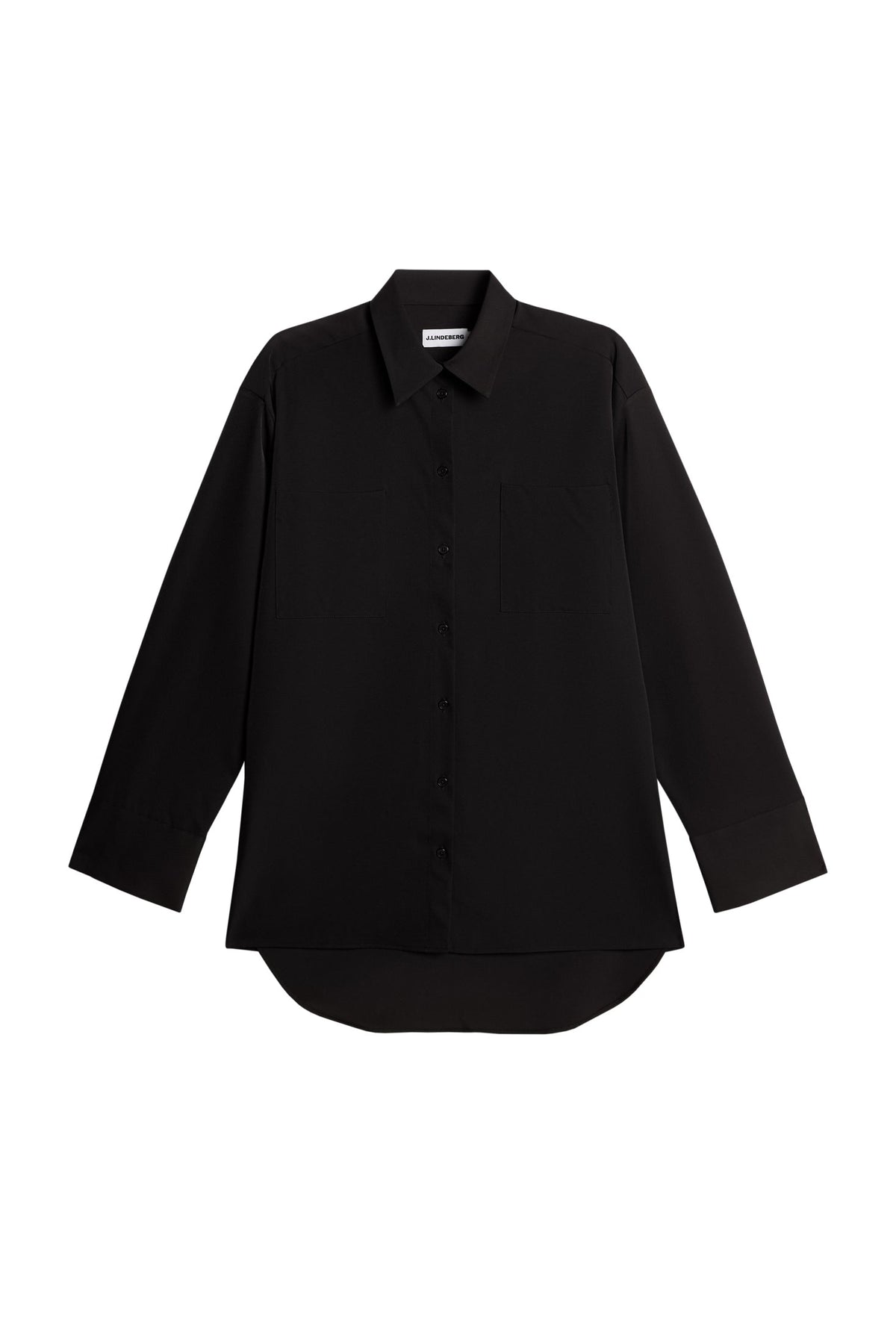 Willow Tech Drape Shirt / Black